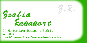 zsofia rapaport business card