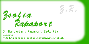 zsofia rapaport business card